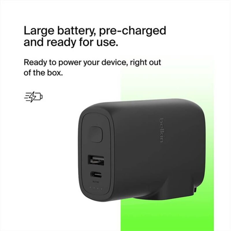 Custom Belkin Hybrid Wall Charger 25W + Power Bank 5K - 9