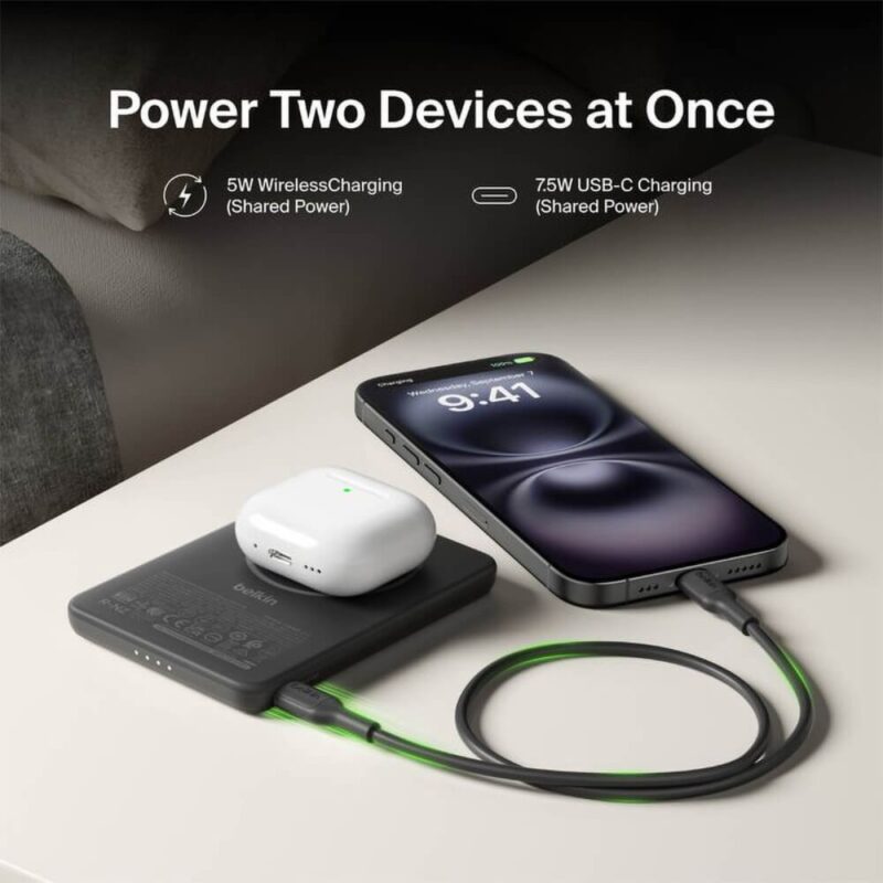 Custom Belkin Slim Magnetic Power Bank 5K - 9