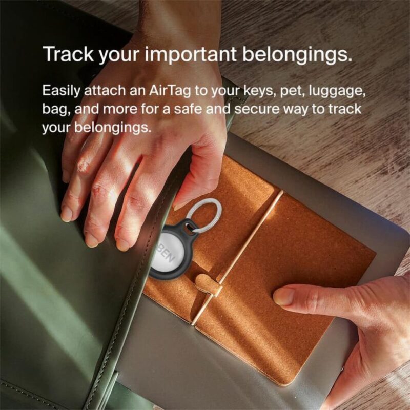 Custom Belkin Secure Holder with Key Ring for Air Tag - 8